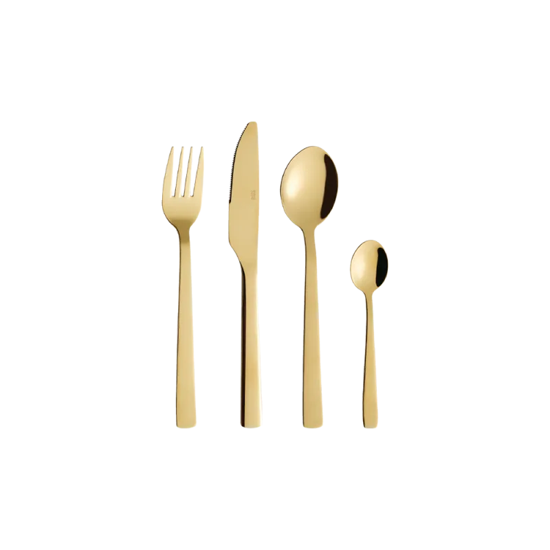 Raw bestiksæt 48 dele - Guld