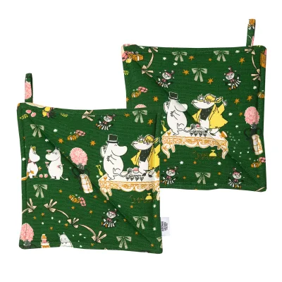 Moomin arabia Mumi grydelapper 22 x 22 cm, kærlighedsgave