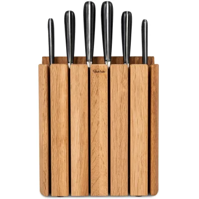 Robert welch Signature Book Oak Knivblok med 6 Knive