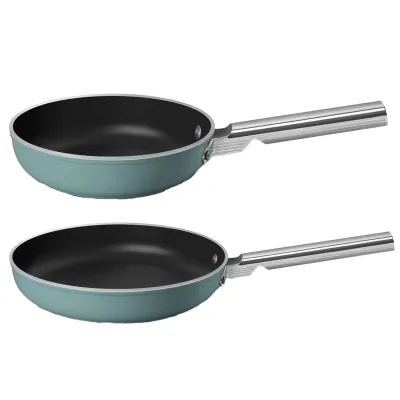 Smeg Stegepandesæt 20+28 cm, smaragdgrøn