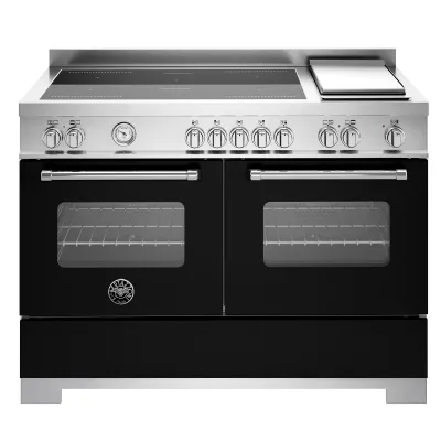 Bertazzoni MAS125I2ENET2 Master induktionskomfur 120 cm med 5 zoner, stegebord og 2 ovne, mat sort