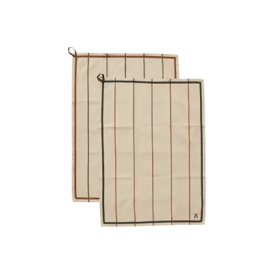 Andersen viskestykke 50x70 cm 2-pak - Creme