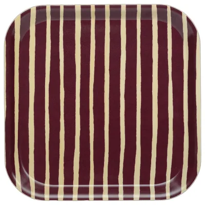Marimekko Piccolo Bakke 20×20 cm, birk/vinrød