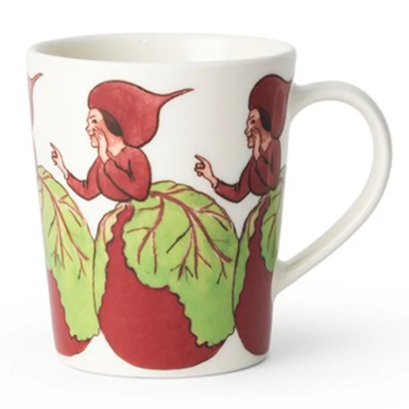 Design house stockholm Elsa Beskow krus med hank 28 cl, mrs. beetroot