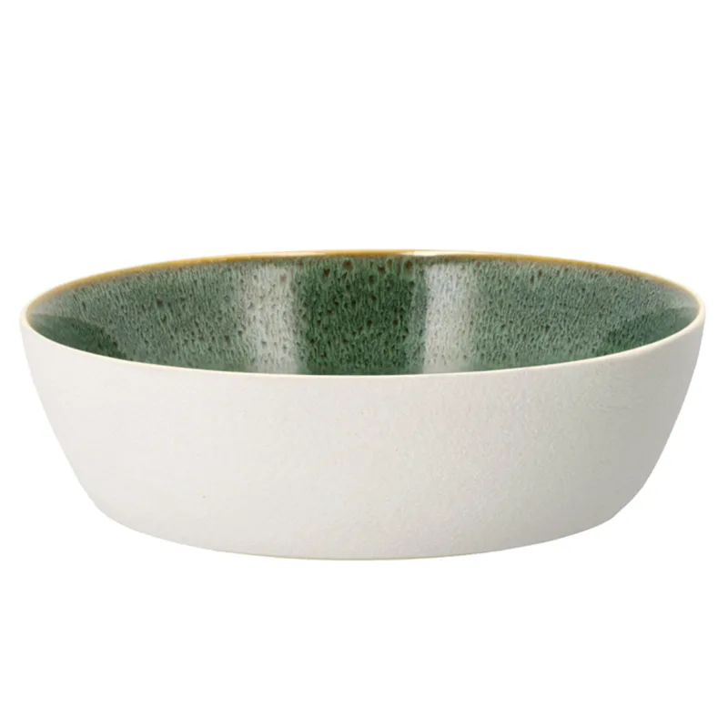 Bitz Gastro-suppeskål 18 cm, hvid/grøn