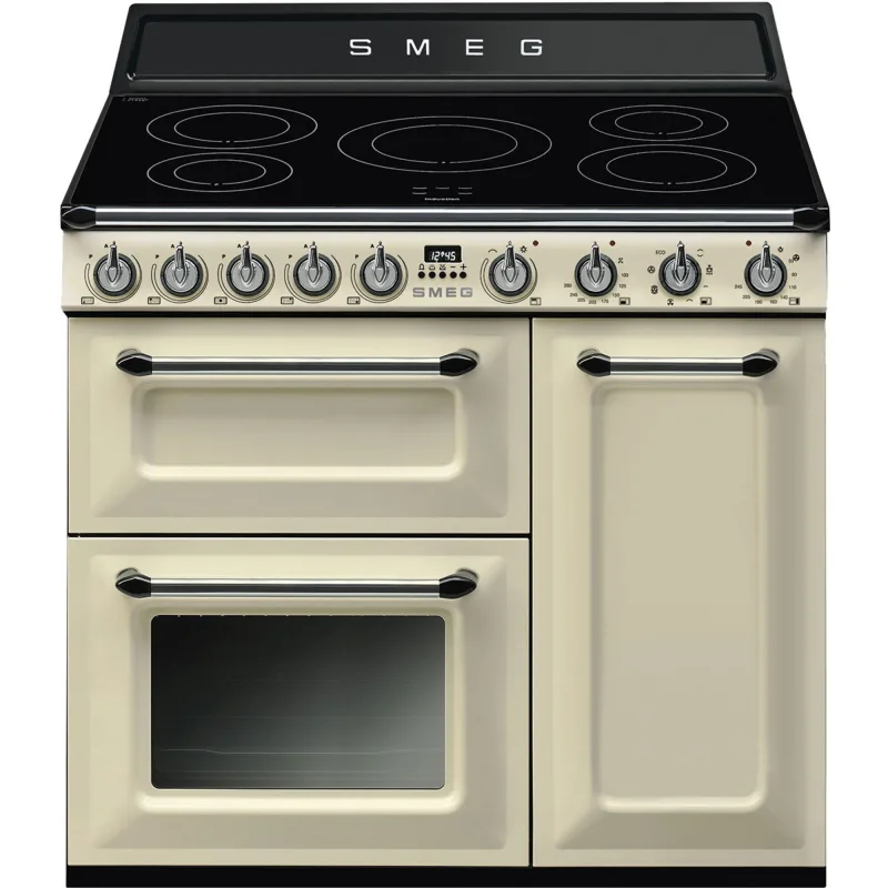 Smeg TR93IBL2 induktionskomfur 61 liter, creme