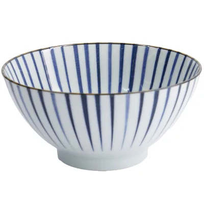 Tokyo Design Studio Natsu Tokusa Mixed skål 1000 ml, blå/hvid