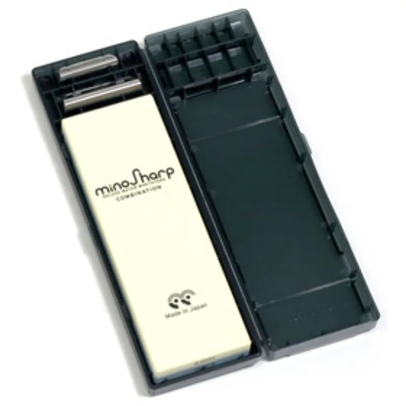 Mino sharp Slibesten #1000/8000 med to fixturer