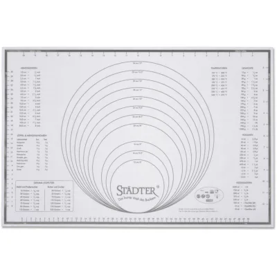 Städter Bageark i Glasfiber/Silikone Gradueret 60 cm x 40 cm