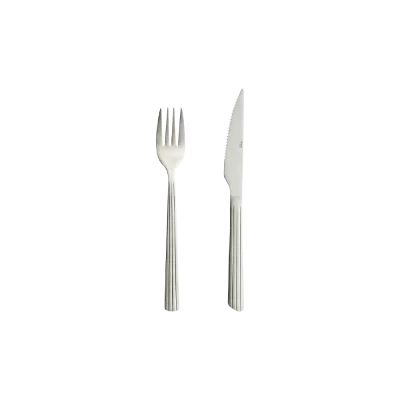 Raw steaksæt 8 dele - Mat stål