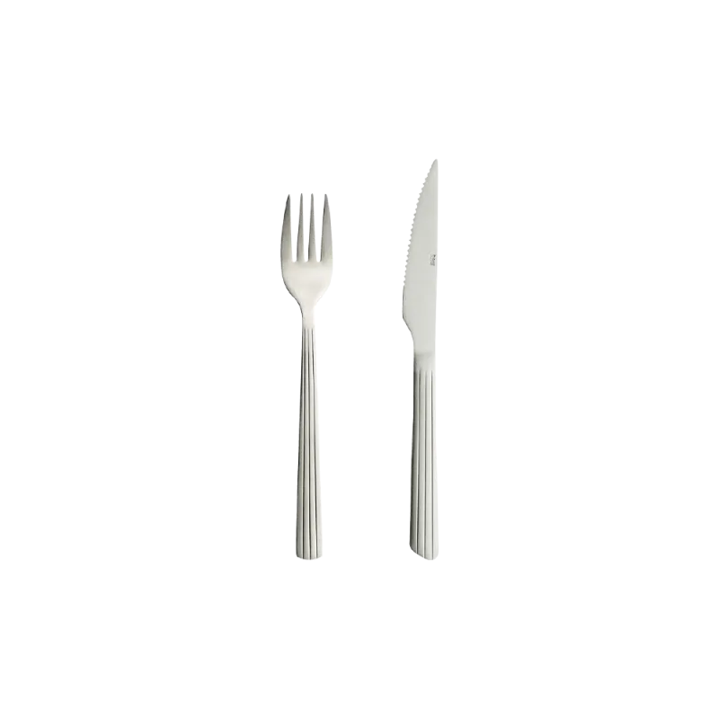 Raw steaksæt 8 dele - Mat stål