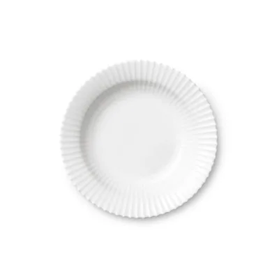 Lyngby Tallerken Dyb - Ø21cm. hvid