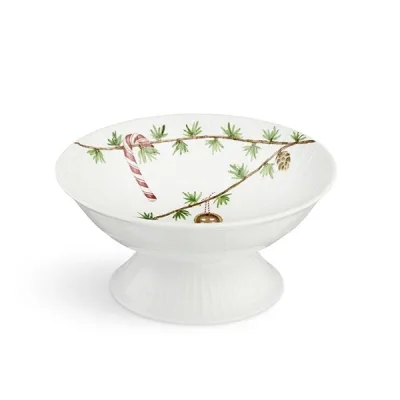 Kähler Hammershøi Christmas Opsats Ø 16 cm - hvid m/deko