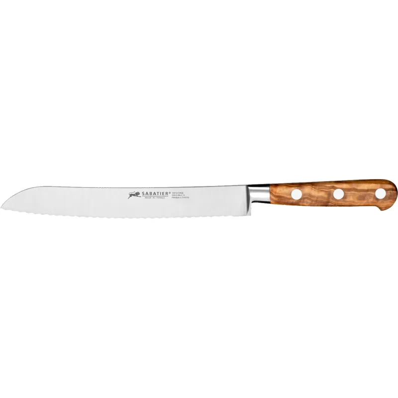 Lion sabatier Ideal Provence brødkniv 20 cm. træhåndtag
