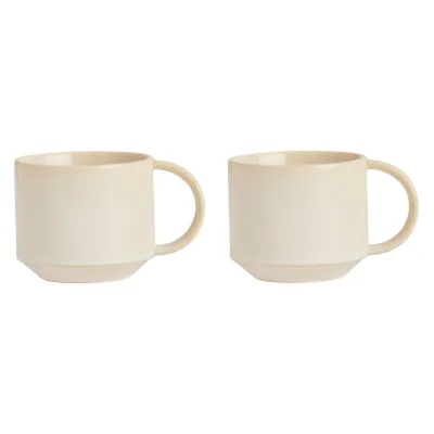 Oyoy living design Yuka kop, offwhite, pakke med 2