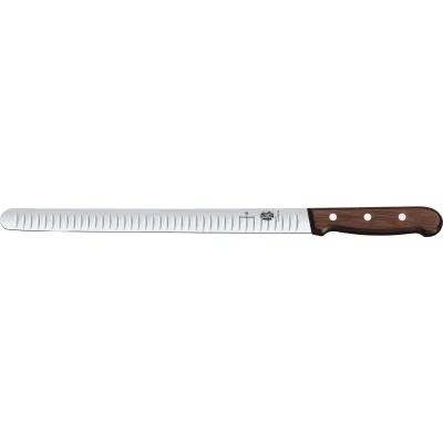 Victorinox Lakse- og skinkekniv olivenskåret med maple wood skæfte, 30cm.