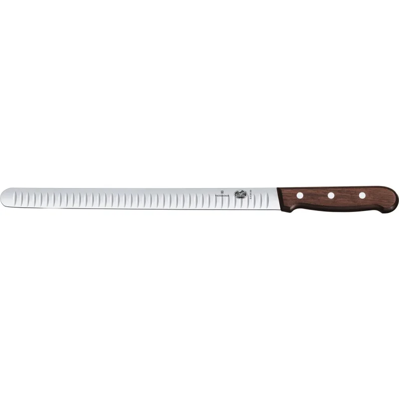 Victorinox Lakse- og skinkekniv olivenskåret med maple wood skæfte, 30cm.