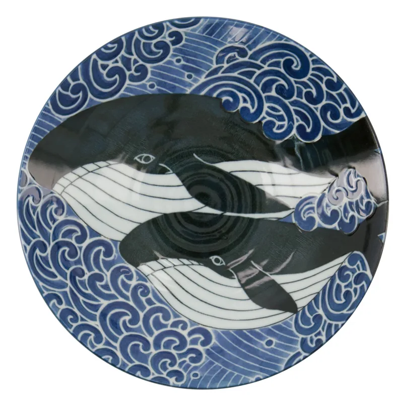 Tokyo design studio Ohira Whale Mori tallerken 22 cm