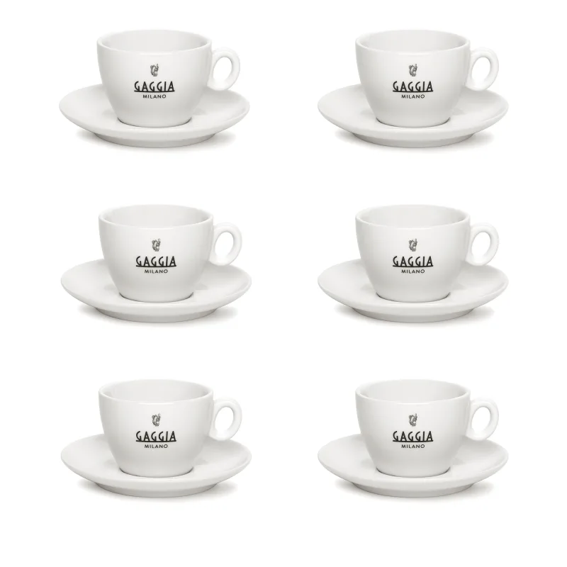 Gaggia Espressokop, hvid, 6 stk.