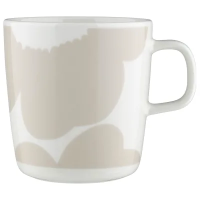 Marimekko Iso Unikko Krus 4 dl, hvid/beige