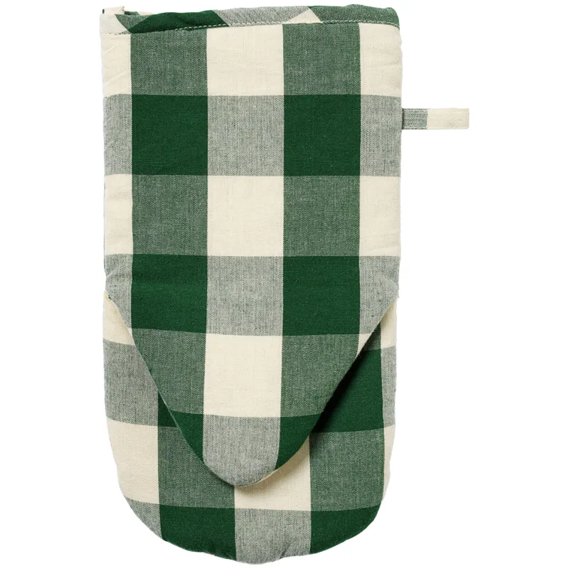 Midnatt Elsa grydelap 30×13 cm, grøn/beige