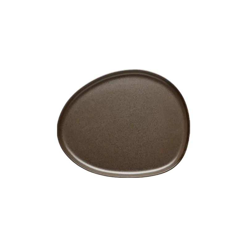 Raw Organic frokosttallerken - Metallic Brown