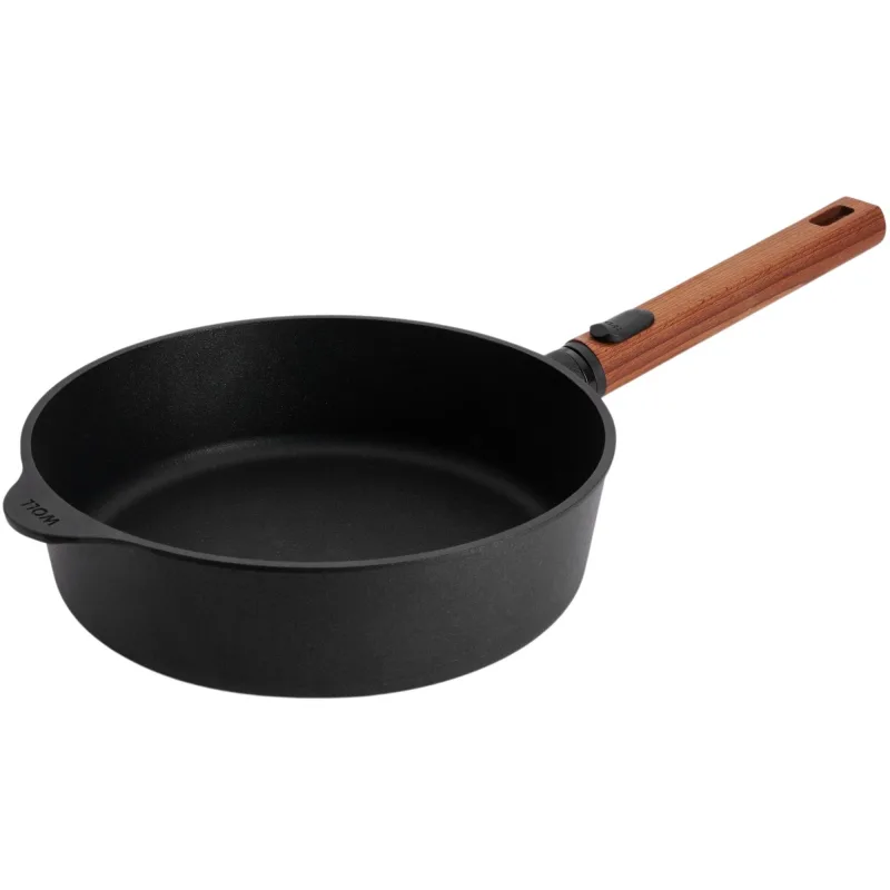 Woll Eco Logic Qxr Sauterpande med aftageligt træhåndtag Ø24 cm