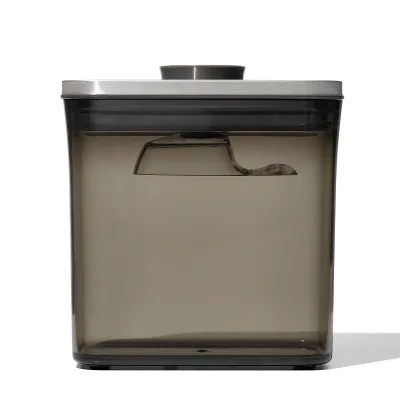 Oxo Brew Steel POP kaffebeholder med ske 1,6 liter, rustfrit stål