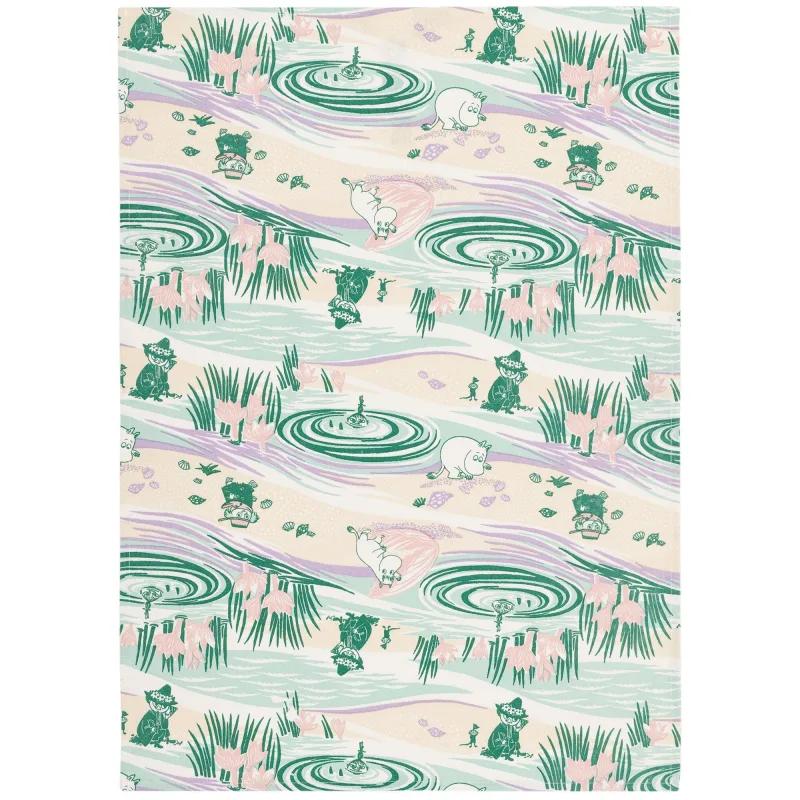 Moomin arabia Arabia Mumin En dag på stranden Viskestykke 50x70 cm