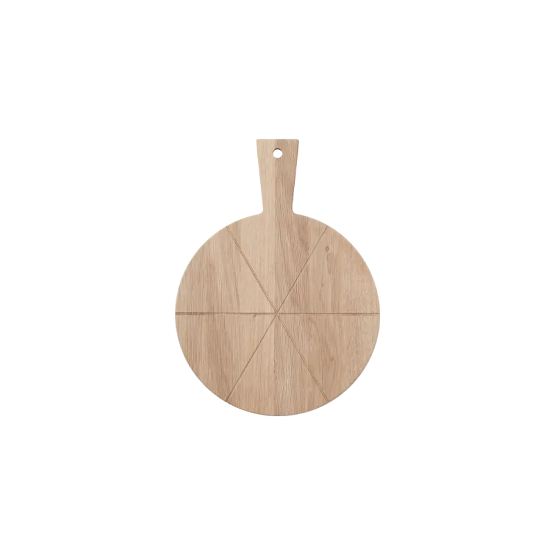Rundt tapasbræt i eg - 28 cm