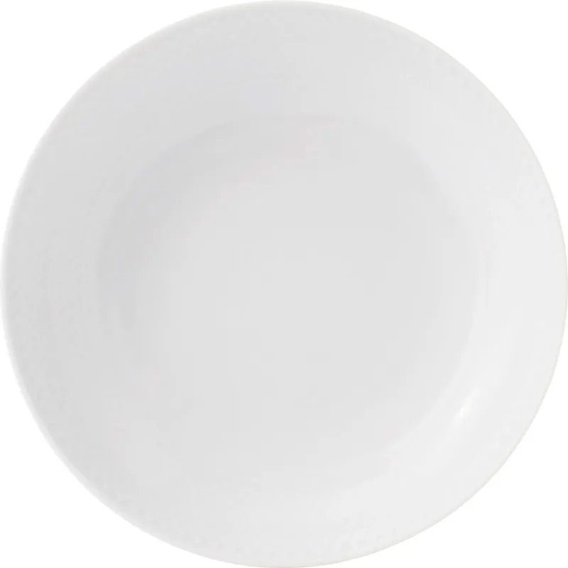Lyngby porcelæn Rhombe dyb tallerken, 20 cm.