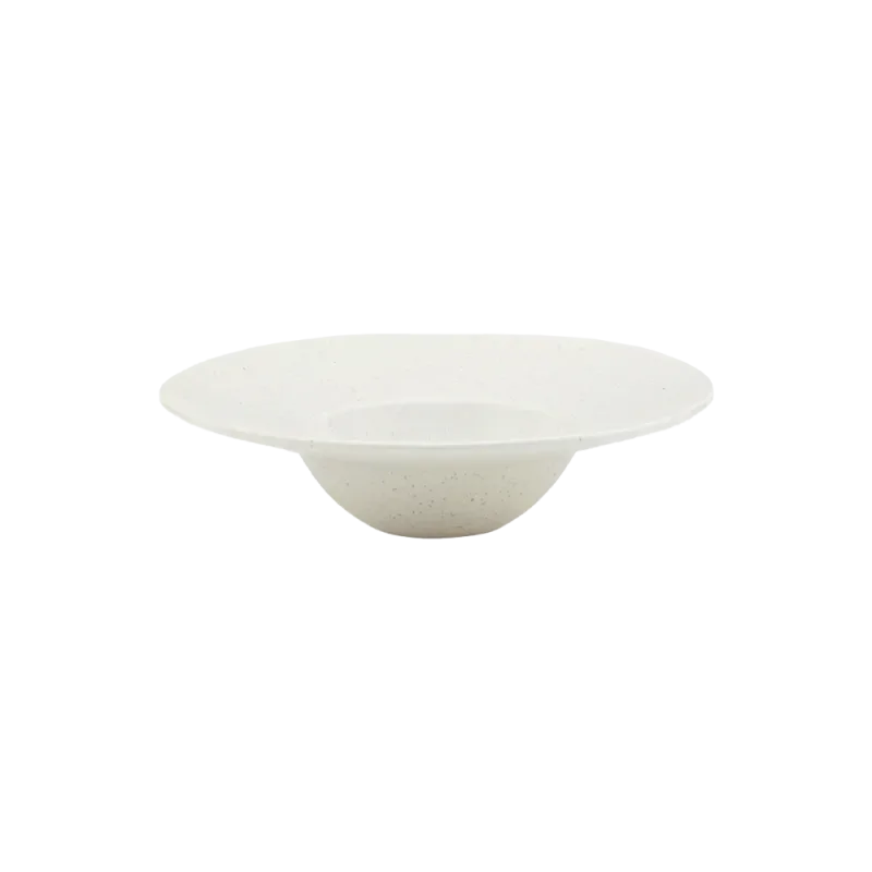 Pion pastatallerken Ø25 cm - Grå/hvid