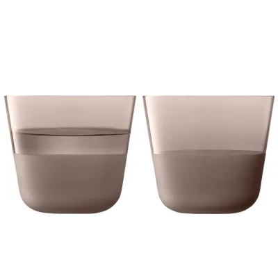 LSA Arc Contrast Earth drikkeglas, 2-pak