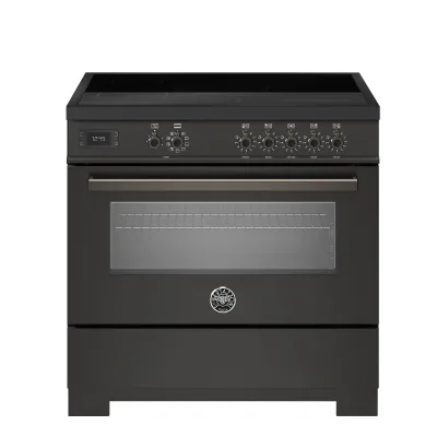 Bertazzoni PRO95I1ECAT2 Professional induktionskomfur 90 cm med 5 zoner og 1 ovn, carbonio