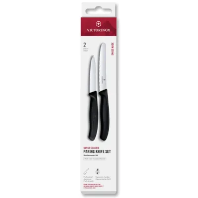 Victorinox Swiss Classic urtekniv og tomatkniv, sort