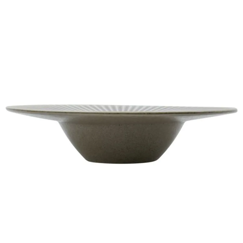 House doctor Pleat pastatallerken Ø26 cm, grå/brun