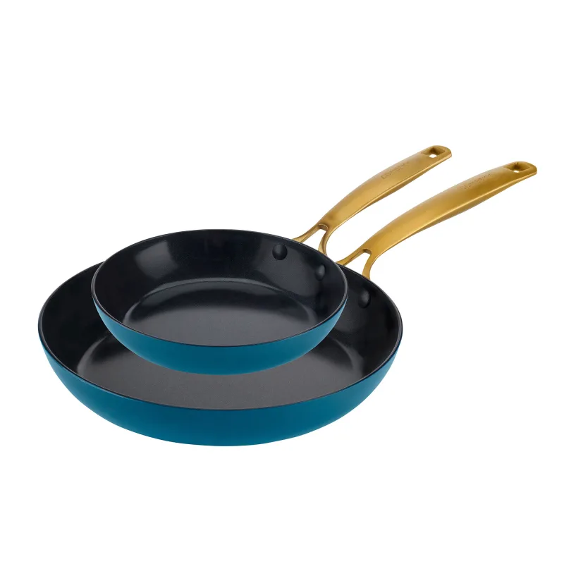 Combekk Stegepandesæt 2 dele 20+28 cm, blå