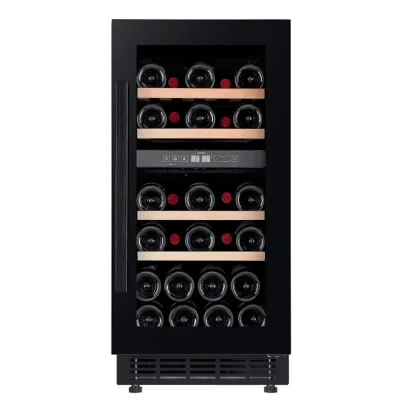 Cavin Arctic Collection 40D Fullglass Black indbygget vinkøleskab 28 flasker