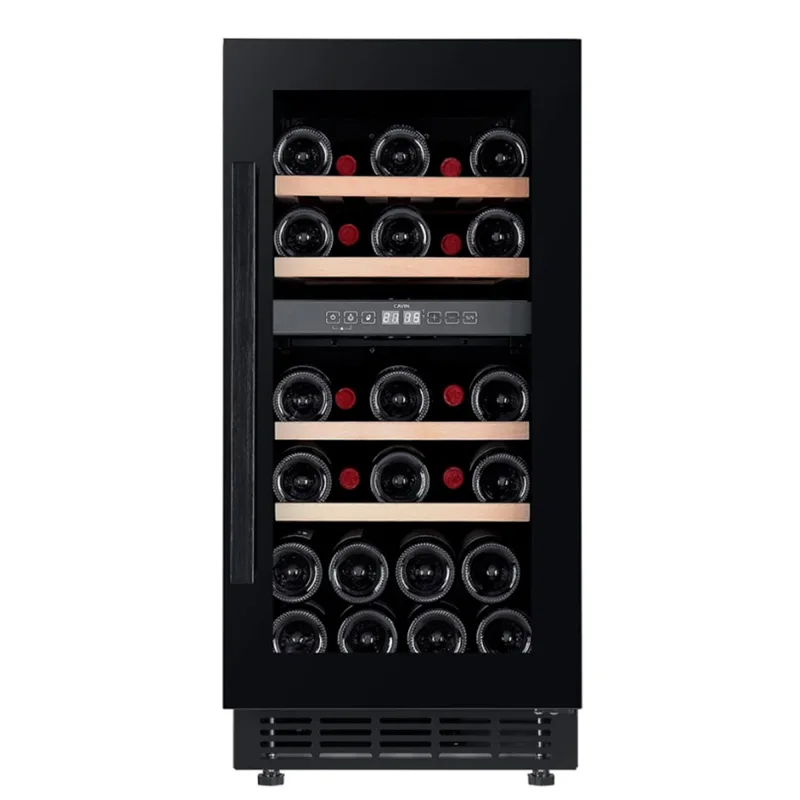 Cavin Arctic Collection 40D Fullglass Black indbygget vinkøleskab 28 flasker