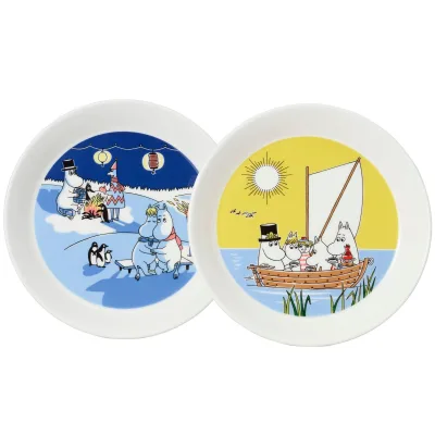 Moomin arabia Mumin Bål & Sejlads tallerken Ø19 cm