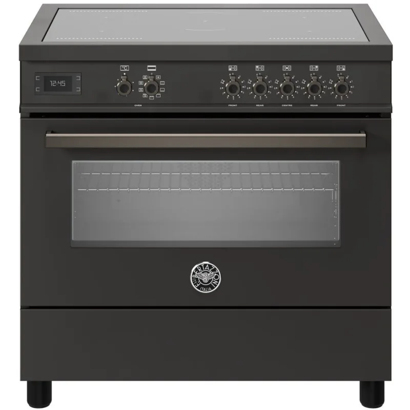 Bertazzoni PRO95I1ECAT Professional induktionskomfur med ovn 90 cm, mat sort