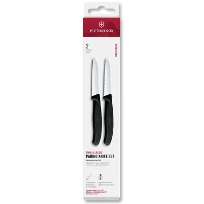 Victorinox Swiss Classic urtekniv- og tomatknivsæt 8 cm 2 dele, sort