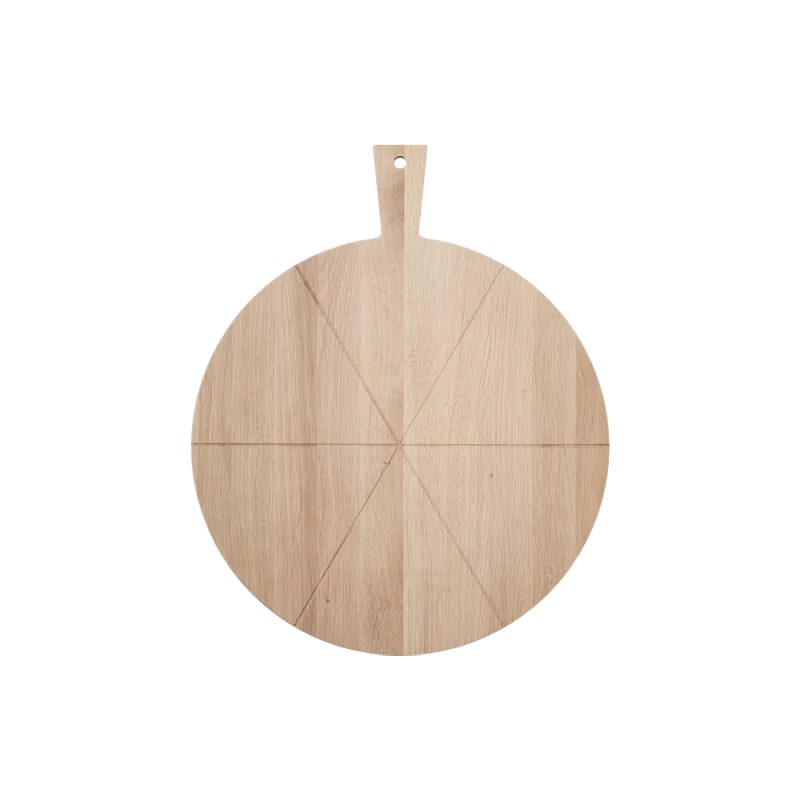 Rundt tapasbræt i eg - 45 cm