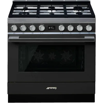 Smeg CPF9GPAN Portofino gaskomfur, antracit