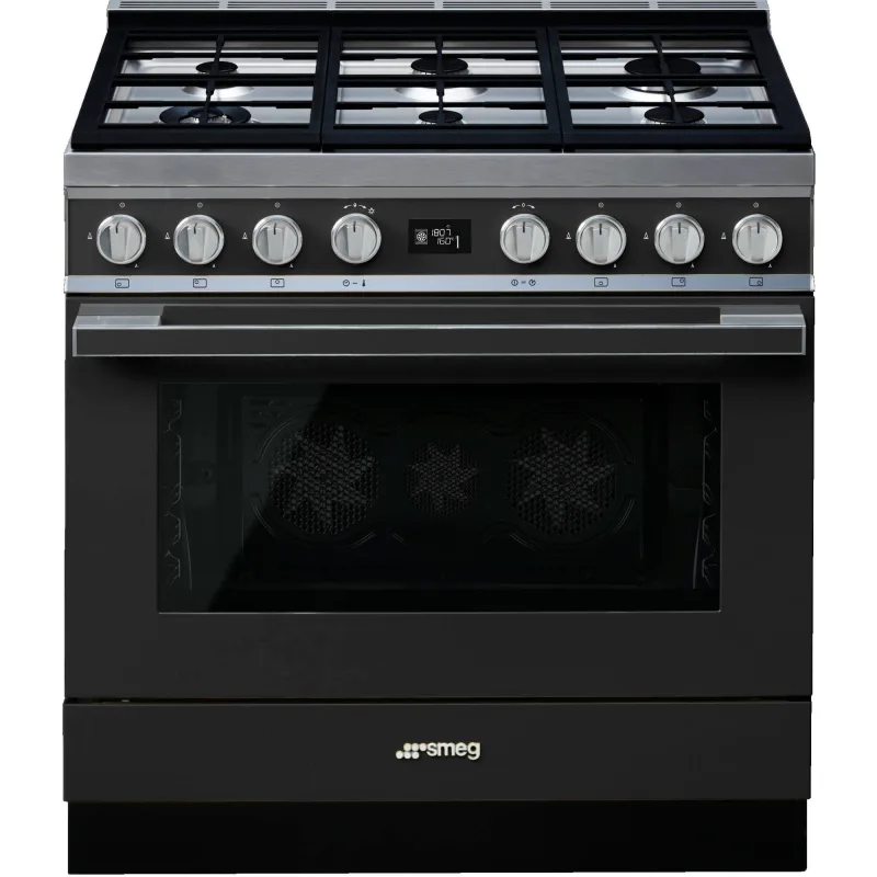 Smeg CPF9GPAN Portofino gaskomfur, antracit