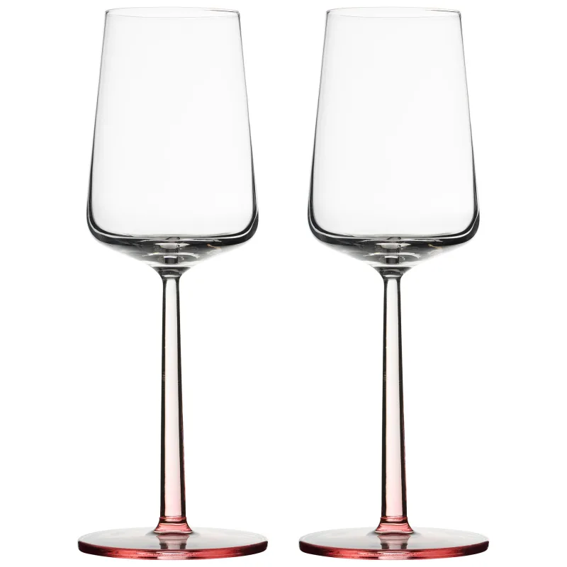 Iittala Essence hvidvinsglas 33 cl, rosa, 2 stk.