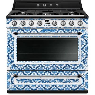Smeg Gaskomfur Dolce & Gabbana Mediterraneo TR90DGME9 90 cm
