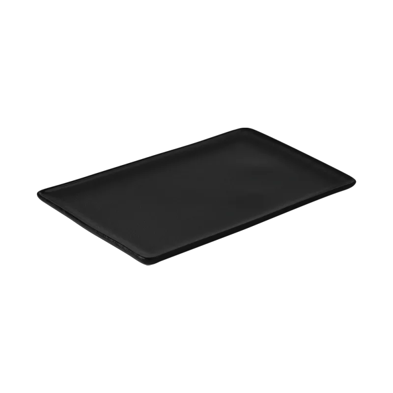 Raw rektangulær middagstallerken 31,5 x 20 cm - Titanium Black