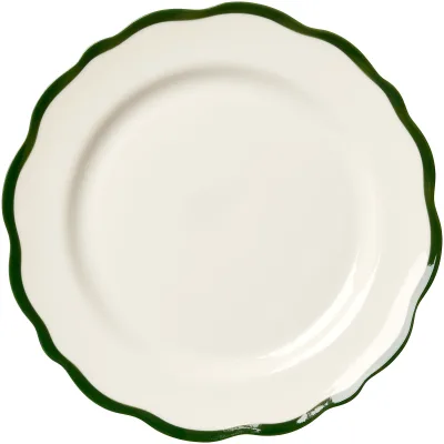 Decotique Fleur asiet 21 cm, mørkegrøn