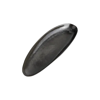 Mame langt ovalt fad 36,5 cm - Kaffe
